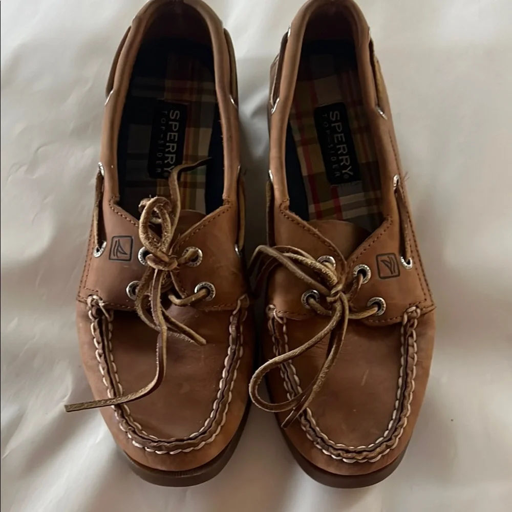 Sperry Brown Leather Boat Shoes - Women's Flats